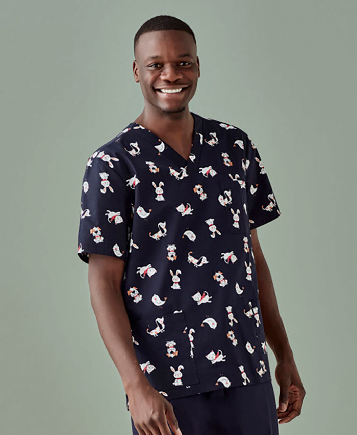 Biz Care Best Friends Mens Scrub Top Nursing Scrubs Australia Hip