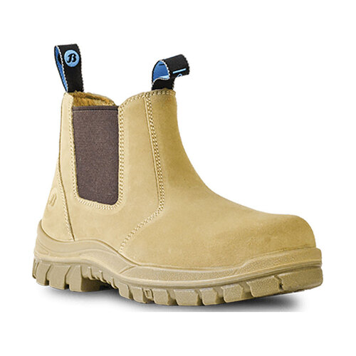 WORKWEAR, SAFETY & CORPORATE CLOTHING SPECIALISTS - Naturals - Mercury - Wheat Suede Slip On Safety Boot