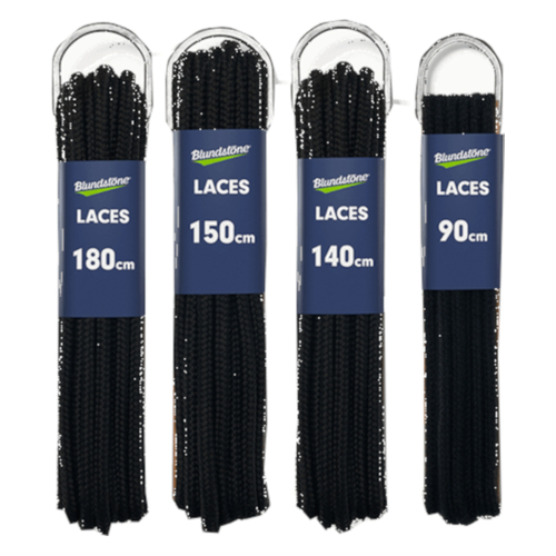 WORKWEAR, SAFETY & CORPORATE CLOTHING SPECIALISTS Laces - round, black, polyester. 140cm length