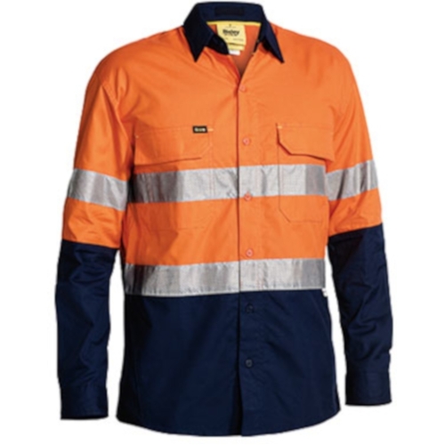 WORKWEAR, SAFETY & CORPORATE CLOTHING SPECIALISTS - 3M Taped X Airflow™ Ripstop Hi Vis Shirt - Long Sleeve