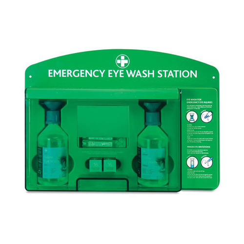 WORKWEAR, SAFETY & CORPORATE CLOTHING SPECIALISTS Elite Eyecare Station, Wall Mount With Mirror