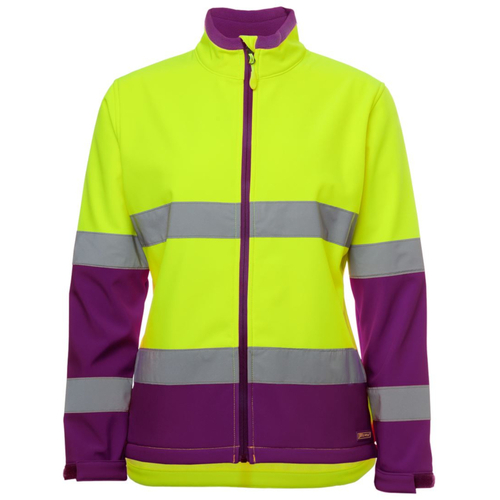 WORKWEAR, SAFETY & CORPORATE CLOTHING SPECIALISTS JB's Ladies Hi Vis D+N Water Resistant Softshell Jacket