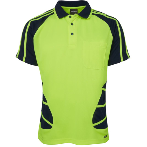 WORKWEAR, SAFETY & CORPORATE CLOTHING SPECIALISTS - Jb's Hi Vis S/S Spider Polo