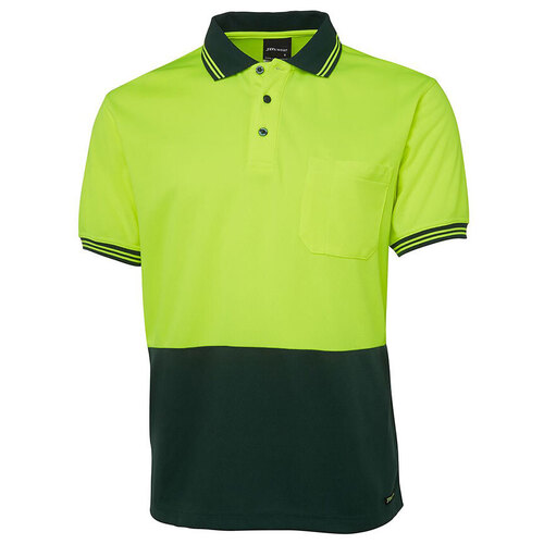 WORKWEAR, SAFETY & CORPORATE CLOTHING SPECIALISTS - JB's Hi Vis Short Sleeve Traditional Polo