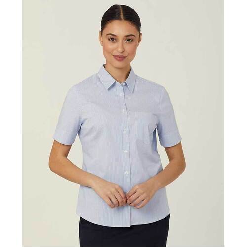 WORKWEAR, SAFETY & CORPORATE CLOTHING SPECIALISTS - AVIGNON STRIPE SHORT SLEEVE SHIRT