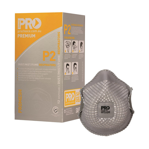 WORKWEAR, SAFETY & CORPORATE CLOTHING SPECIALISTS - Dust Masks Promesh P2 - Box of 12