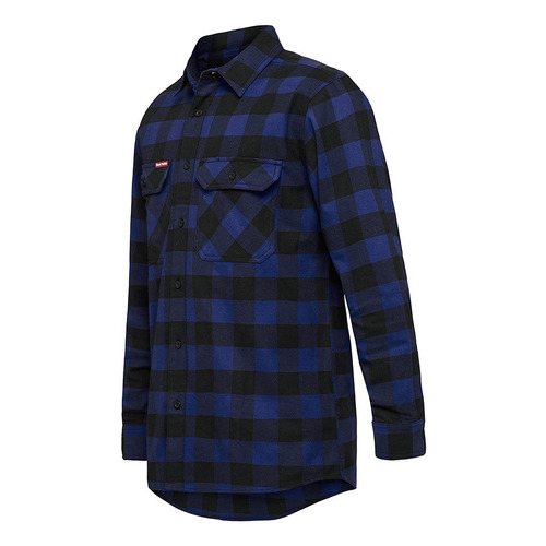 WORKWEAR, SAFETY & CORPORATE CLOTHING SPECIALISTS - Foundations - Check Flannel Long Sleeve Shirt